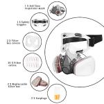 Half Face Respirator Mask with Safety Glasses