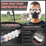 Reusable Respirator Gas Mask with Safety Glasses