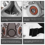 Half Face Respirator Mask with Safety Glasses