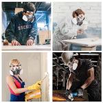 Half Face Respirator Mask with Safety Glasses