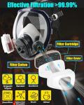 NBWAN Full-Face Gas Mask with 40mm Filter