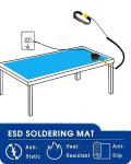 Blue Anti-Static Mat for Electronics Repair, 24"x48