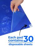 Sticky Cleanroom Mats - 24" x 36" Blue Pads