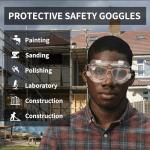 GOL-SIV ANSI Z87.1 Anti-Fog Safety Goggles