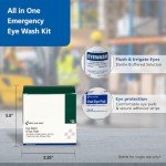 Eye Wash Kit with Pads and Rinse Solution