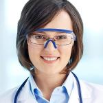 Weymeng Anti-Fog Safety Goggles for Glasses (Pink)