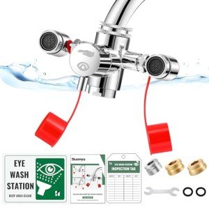 Huanyu 360° Rotating Faucet Eyewash Station