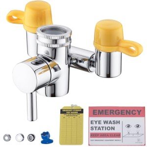 Faucet Mounted Eyewash Station with Cover