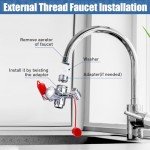 Eye Wash Station Faucet Attachment Kit for Labs