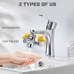 Faucet Mounted Eyewash Station with Cover