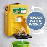 15gal Wall Mount Eye Wash Station with Mirror