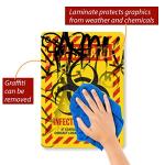 Biohazard Infected Specimen Sign - 10" x 14