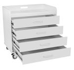 TrippNT Extra Wide Locking Cart with 4 Drawers