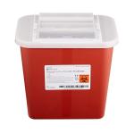 Biohazard Sharps Container with Sliding Lid - 2 Gal