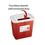 Biohazard Sharps Container with Sliding Lid - 2 Gal