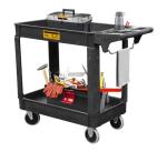 Heavy Duty Utility Service Cart with Swivel Wheels