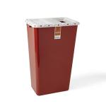 Medline 18-Gallon Biohazard Waste Containers - Pack of 5