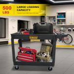 Heavy Duty Utility Service Cart with Swivel Wheels