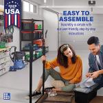 Heavy-Duty 72" Stainless Steel Adjustable Workbench