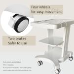 Ultrasound Cart Trolley with 3 Layers & Wheels