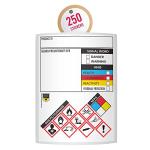 Safety Data Sheet Stickers - 3" x 4", Roll of 250