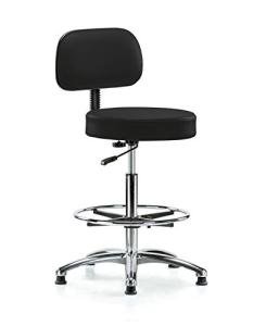 Perch Chrome Walter Counter Height Exam Stool