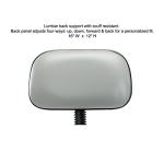 Perch Chrome Walter Counter Height Exam Stool