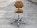 Adjustable Ergonomic Saddle Stool with Back Support