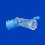 15ml Plastic Specimen Cups with Spoon Lids - 25PCS