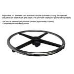 Perch Chrome Walter Counter Height Exam Stool