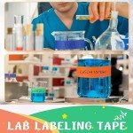 Cholemy 5-Pack Removable Lab Labeling Tape
