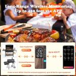 Wireless Bluetooth Meat Thermometer with Multi Sensors