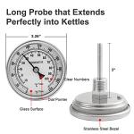 Stainless Steel Dial Thermometer for Brewing Kettles
