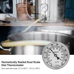 Stainless Steel Dial Thermometer for Brewing Kettles