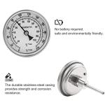 Stainless Steel Dial Thermometer for Brewing Kettles