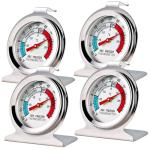 4 Pack Dial Refrigerator Thermometers -30 to 30°C