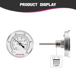 GOATACURA Stainless Steel Bimetal Thermometer - 3'' Dial