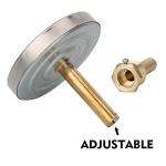 Solimeta 2.5" Bimetal Dial Thermometer, 0-250°F