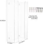 Acrylic Clear Wall Dispenser for Gloves 10.2"x16