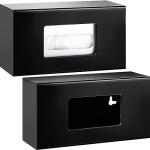 Acrylic Wall Mount Glove Box Holder (Black)