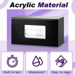 Acrylic Wall Mount Glove Box Holder (Black)