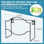 Metal Glove Box Dispenser Wall Mount Holder