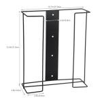 Metal Wall-Mounted Glove Holder with 3 Tiers