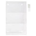 Triple Glove Box Holder Wall Mount - Acrylic