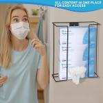 Metal Wall-Mounted Glove Holder with 3 Tiers
