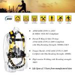 WELKFORDER 3D-Rings Fall Protection Safety Harness