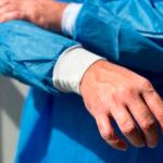 Large Blue Disposable Isolation Gown - Pack of 10