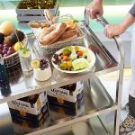 Stainless Steel 3-Tier Serving Trolley Cart