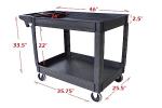 MaxWorks 500-lb Utility PP Cart with Trays