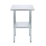 AmGood Stainless Steel Work Table with Undershelf